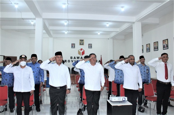 BAWASLU PROVINSI PAPUA LAKSANAKAN UPACARA PERINGATAN HARI LAHIR PANCASILA