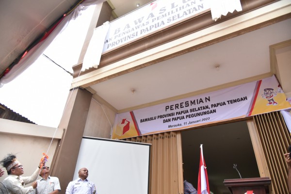 Bawaslu Resmikan Kantor Sekretariat Persiapan Bawaslu Provinsi 3 DOB