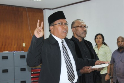 BAWASLU LANTIK PAW ANGGOTA PANWAS KOTA JAYAPURA