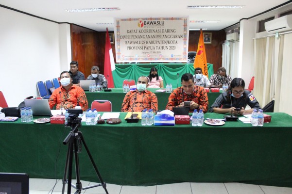 RAPAT KOORDINASI DARING DIVISI PENANGANAN PELANGGARAN SE-PROVINSI PAPUA