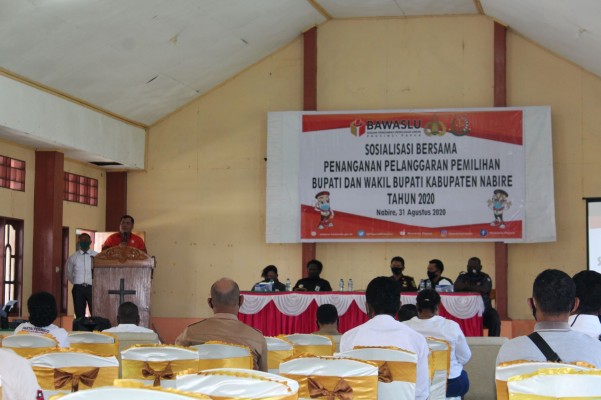 BAWASLU DAN GAKKUMDU PAPUA LAKSANAKAN SOSIALISASI BERSAMA PENANGANAN PELANGGARAN