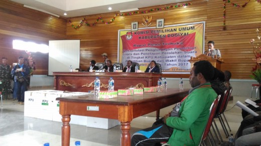 Rapat Pleno Penetapan Pemenang Pilkada di 2 daerah merupakan yang pertama.