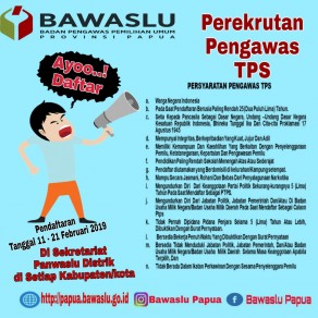 PEREKRUTAN PTPS DALAM RANGKA PILEG DAN PILPRES TAHUN 2019