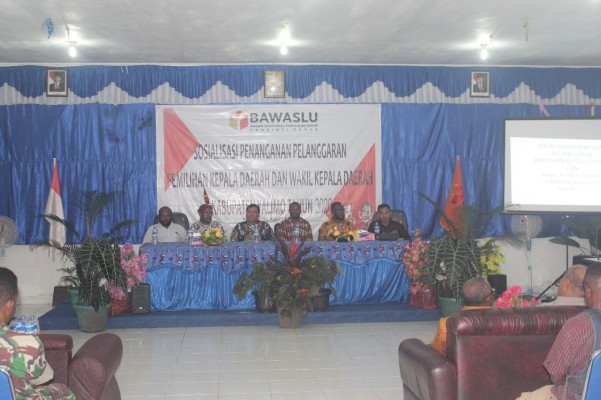 BAWASLU PAPUA GELAR SOSIALISASI PENANGANAN PELANGGARAN DI KABUPATEN YALIMO