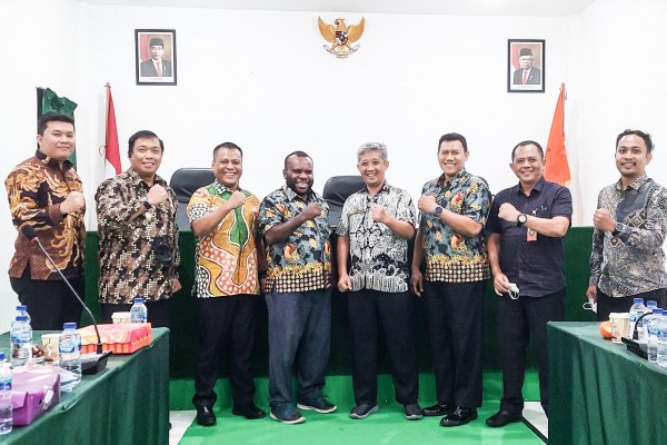 Bawaslu Provinsi Papua  Terima Audiensi Tim Kemenkopolhukam dalam rangka Kesiapan Menjelang Pemilu Serentak 2024