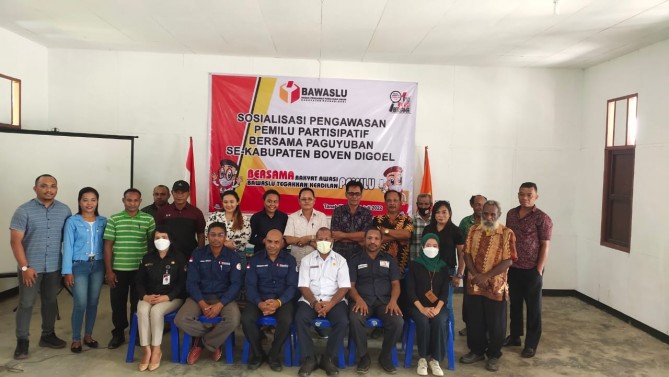 Sosialisasi Pengawasan Pemilu Partsipatif; Fransiskus ajak Paguyuban di Kabupaten Boven Digoel ikut mengawal tahapan Pemilu