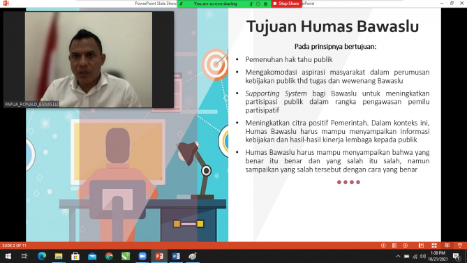 BIMTEK JURNALISTIK DEMI MENINGKATKAN KAPASITAS KEHUMASAN BAWASLU KABUPATEN/KOTA SE-PROVINSI PAPUA 