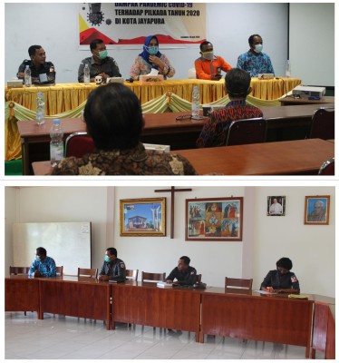 BAWASLU PAPUA GELAR AUDIENS DENGAN KEUSKUPAN JAYAPURA DAN STIH UMEL MANDIRI