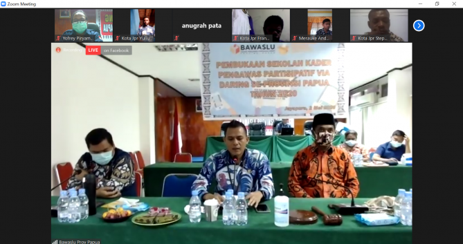 BAWASLU PAPUA SECARA RESMI MEMBUKA SEKOLAH KADER PENGAWAS PARTISIPATIF (SKPP) VIA DARING SE-PROVINSI PAPUA