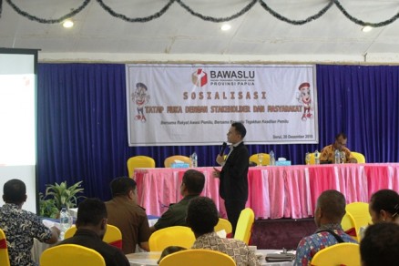 SOSIALISASI TATAP MUKA DENGAN STAKEHOLDER DAN MASYARAKAT KEPULAUAN YAPEN