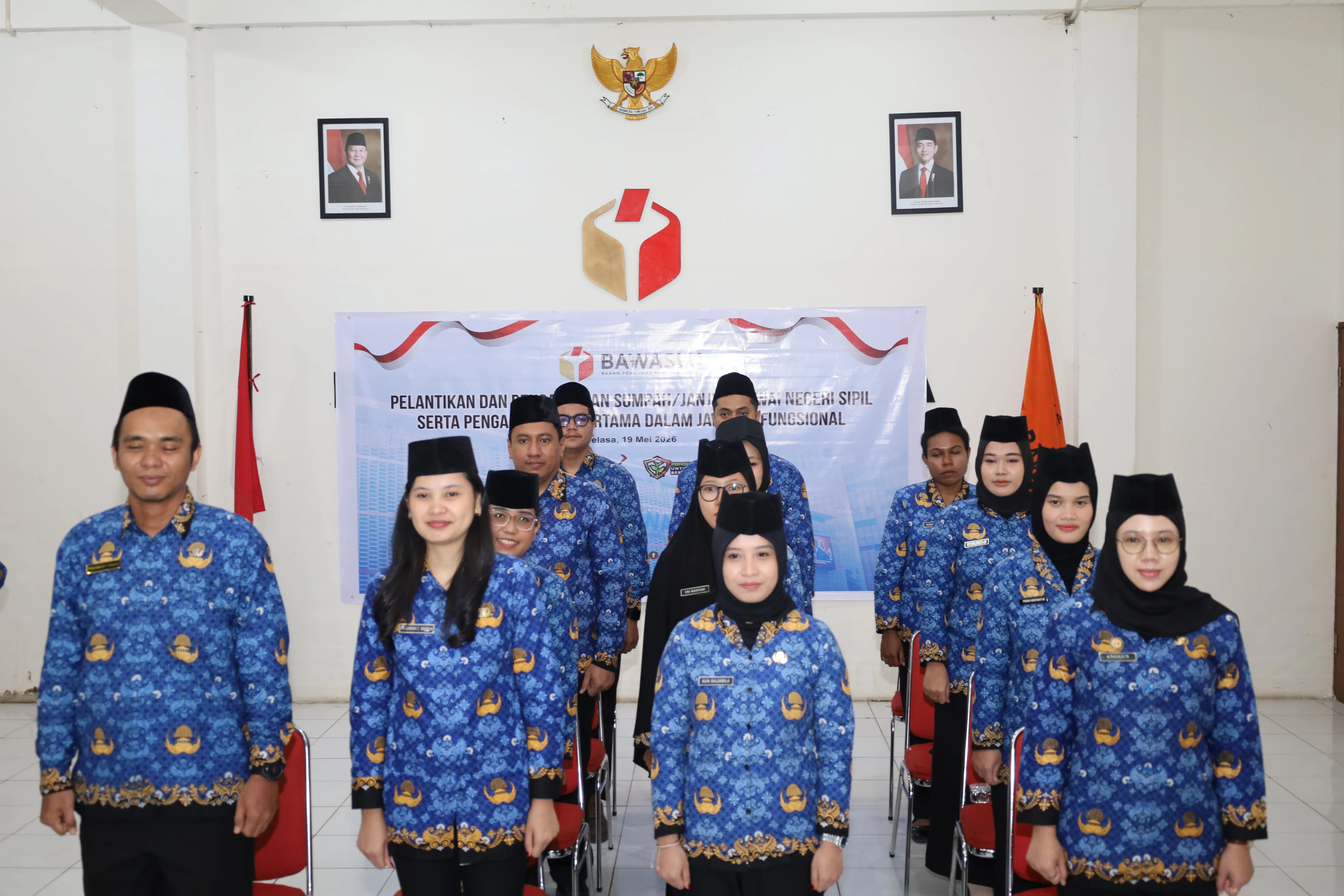 Pelantikan dan Pengambilan Sumpah/Janji PNS Bawaslu se-Provinsi Papua