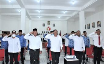 BAWASLU PROVINSI PAPUA LAKSANAKAN UPACARA PERINGATAN HARI LAHIR PANCASILA