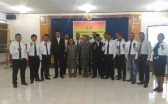 33 anggota Panwas Distrik Se - Kabupaten Keerom Resmi Dilaktik