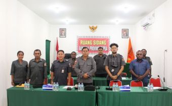Dalam rangka Pengisian Instrumen Dugaan Penanganan Pelanggaran ASN, Bawaslu Papua gelar Rapat Pembahasan