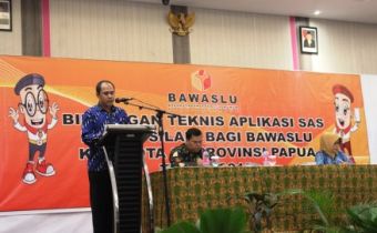 Bawaslu Papua Melaksanakan Bimbingan Teknis Aplikasi SAS Modul Silabi Tahun 2018