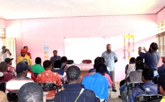 281 Calon Anggota Panwas Kecamatan Se- Kabupaten Tolikara mengikuti ujian tertulis.