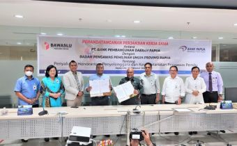 Cegah Penyalahgunaan Honor Pandis, Bawaslu Provinsi Papua Jalin Kerjasama dengan Bank Papua