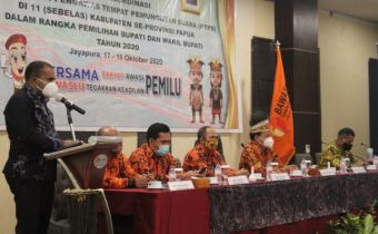 PASTIKAN PENGAWAS TPS MEMILIKI KUALITAS YANG MUMPUNI, BAWASLU PAPUA LAKUKAN RAKOR BIMTEK PEREKRUTAN PTPS