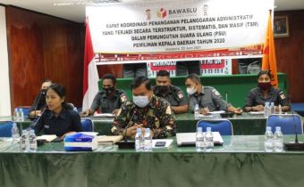BAWASLU PAPUA SELENGGARAKAN RAKOR DARING PENANGANAN PELANGGARAN TERSTRUKTUR SISTEMATIS DAN MASIF (TSM)