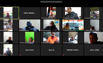 BAWASLU PAPUA GELAR RAPAT KOORDINASI PEMBENTUKKAN PPID SECARA DARING
