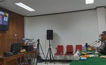DALAM SITUASI PANDEMI COVID 19, BAWASLU PAPUA GELAR RAKOR KEHUMASAN SE-PROVINSI PAPUA VIA DARING