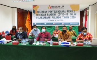 BAWASLU PROVINSI PAPUA MATANGKAN KESIAPAN PENYELENGGARA PEMILU DI TENGAH PANDEMI COVID-19 DALAM PELAKSANAAN PILKADA TAHUN 2020