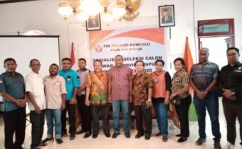 TimSel Sosialisasikan Pendaftaran Calon Anggota Bawaslu Provinsi Papua, di Kabupaten Kepulauan Yapen