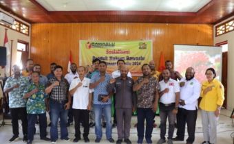 Bawaslu Boven Digoel Sosialisasikan Produk Hukum Bawaslu kepada Parpol