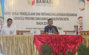 BAWASLU PAPUA MELAKSANAKAN RAPAT KERJA TEKNIS PENGELOLAAN DAN PERTANGGUNG JAWABAN KEUANGAN