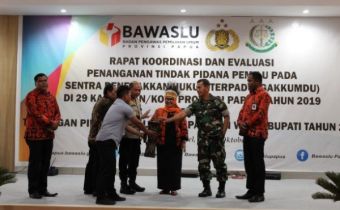 SENTRA GAKKUMDU PROVINSI PAPUA MENGADAKAN RAPAT KOORDINASI DAN EVALUASI, GUNA HADAPI TANTANGAN PILKADA TAHUN 2020