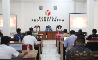 BAWASLU PROVINSI PAPUA SELENGGARAKAN BIMTEK PENGGUNAAN APLIKASI SAKTI
